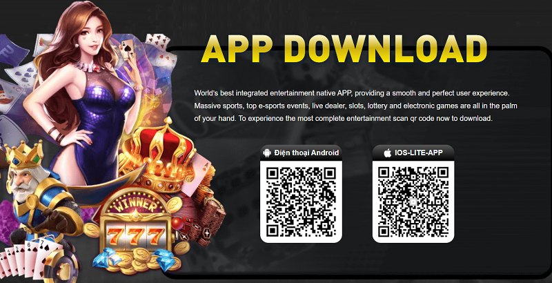 App WINVN hỗ trợ trên IOS và Android